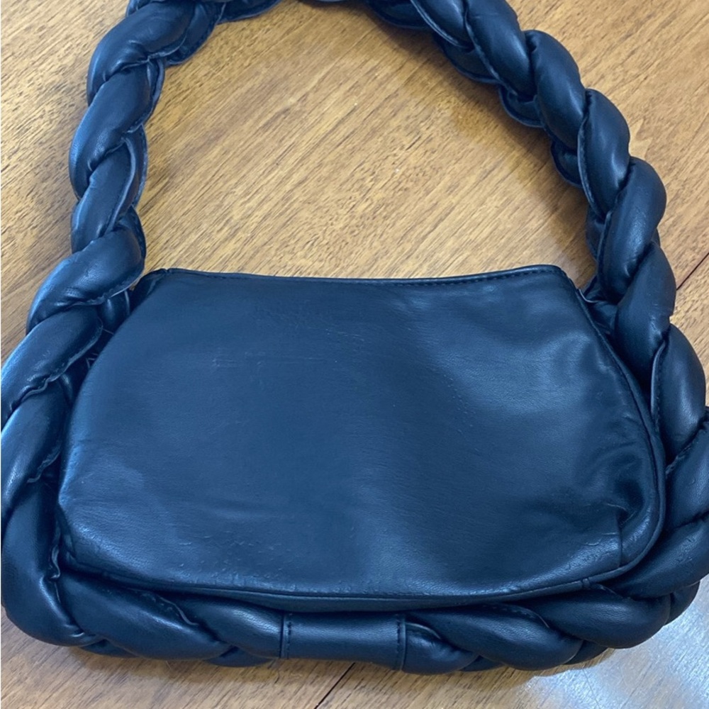 Na-kd Black Braided Handle Bag